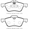 MINI COOPER- 02/07; ÖN FREN BALATASI (KABLOSUZ)(DİSK) (140,2X59,2X17,4/140,2X59,4X17,4) (BRAMAX)