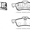 MINI COOPER- 02/05; ARKA FREN BALATASI (KABLOSUZ)(DİSK) (123X43,6X15,5/122,8X43,5X15,5) (BRAMAX)