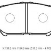 TOYOTA CAMRY- 01/04; ÖN FREN BALATASI (DİSK) (131X54,3X17,3) (DAIWA)