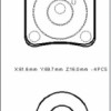 MERCEDES S SL CLASS- W140- 91/98; ARKA FREN BALATASI (KABLOSUZ)(DİSK) (61,6X69,7X16) (BRAMAX)