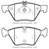 MERCEDES E CLASS- W210- 96/99; ÖN FREN BALATASI KABLOSUZ)DİSK(156,4X69,1X19,4/156,4X63,9X19,4)BRAMAX