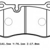 MERCEDES S CLASS- W221- 06/12; ÖN FREN BALATASI (KABLOSUZ)(DİSK)(141.5X76.1X17)(BRAMAX)