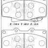 TOYOTA LANDCRUISER- VX 80- 90/97; ÖN FREN BALATASI (DİSK) (119,4X60X15) (DAIWA)