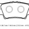 TOYOTA RAV4- 06/12; ARKA FREN BALATASI (DİSK)(96,7X44,6X15,5)(DAIWA)