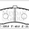 NISSAN MICRA- K11- 93/97; ÖN FREN BALATASI (DİSK) (120,8X40X15) (DAIWA)