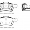 NISSAN PRIMERA- P12- 03/08; ARKA FREN BALATASI (DİSK) (123X48X15,6)(BRAMAX)