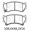 NISSAN ALMERA- N16- SD/HB- 00/03; ÖN FREN BALATASI (DİSK) (108,6X48,2X16) (DAIWA)