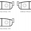 NISSAN MAXIMA- A33- 03/06; ARKA FREN BALATASI (DİSK) (108,6X35X15) (DAIWA)