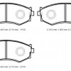 NISSAN BLUEBIRD- U13- 92/99; ÖN FREN BALATASI (DİSK) (137X48,5X17) (DAIWA)