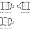 NISSAN X TRAIL- 02/07; ARKA FREN BALATASI 2,0/2,2/2,5 (DİSK) (105.5X38X14) (DAIWA)