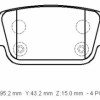 LANDROVER FREELANDER- 06/11; ARKA FREN BALATASI 2,2/TD4 (DİSK)(95,2x43,2x15)(BRAMAX)