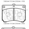 MAZDA 323- LANTIS- 95/98; ÖN FREN BALATASI (DİSK) (92X71,3X15) (DAIWA)