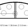 MAZDA 6- SD- 2006; ARKA FREN BALATASI (DİSK) (107.8X39.6X13)(DAIWA)