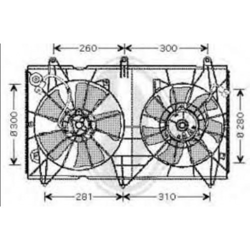 HONDA ACCORD- 03/08; RADYATÖR FAN DAVLUMBAZI VE KLİMA FAN DAVLUMBAZI (SPORT TİPİ) (TW)