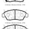 HONDA CIVIC- SD/HB- 96/98; ÖN FREN BALATASI (DİSK) (136,5X51,5X16,5) (DAIWA)