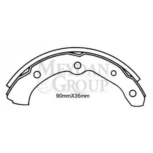 DAIHATSU HIJET- MİNİBÜS- 97/05; ÖN FREN PABUCU (90X35)(DAIWA)