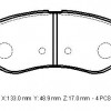 CHEVROLET AVEO- SD/HB- 04/05; ÖN FREN BALATASI (DİSK) (133X48,9X17) (BRAMAX)