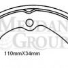 SUZUKI VITARA- 88/98; ARKA FREN PABUCU 3KAPI (110X34) (DAIWA)