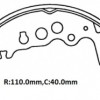 SUZUKI GRAND VITARA- 02/06; ARKA FREN PABUCU (V6 MOTOR)(110X40) (DAIWA)