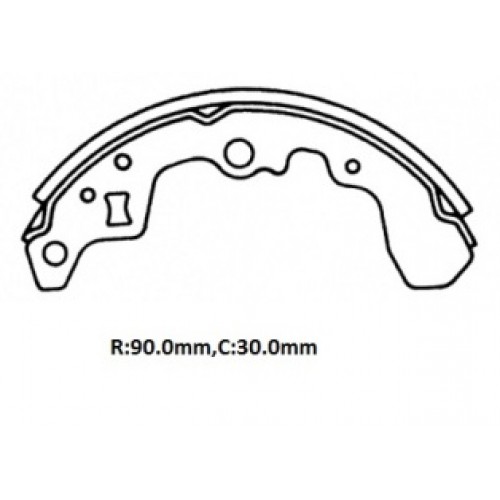 SUZUKI SWIFT- SD- 89/96; ARKA FREN PABUCU (90X30)(DAIWA)