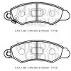 SUZUKI SWIFT- SD/HB- 97/04; ÖN FREN BALATASI MACAR TİPİ (DİSK) (131,1X44,6X14) (DAIWA)