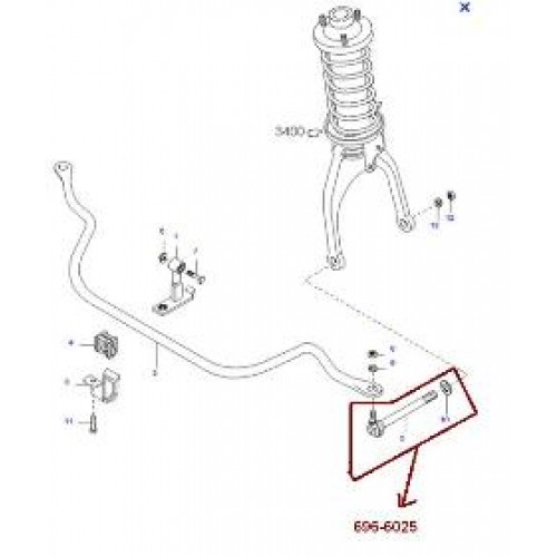 KIA SPORTAGE- 05/08; ÖN VİRAJ DEMİRİ ALT BAĞLANTI ROTİLİ SAĞ/SOL AYNI (ADET) (SH)