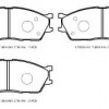 KIA RIO- II- 03/05; ÖN FREN BALATASI (127,8X48.8X16) (DAIWA)