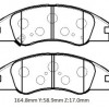 KIA CERATO- 10/11; ÖN FREN BALATASI (DİSK) (164,8X58,9X17) (DAIWA)