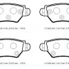 OPEL ASTRA- G- SD/HB- 99/09; ARKA FREN BALATASI 1,2/1,4/1,6/1,8/2,0(DİSK) (104,9X42,7X16,5) (FMK)