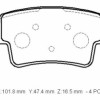 OPEL CORSA- D- 07/14; ARKA FREN BALATASI 1,7 (KABLOSUZ) (DİSK)(101.8X47.4X16.5)(BRAMAX) OPEL CORSA- D- 07/14; ARKA FREN BALATASI 1,7 (KABLOSUZ) (DİSK)(101.8X47.4X16.5)(BRAMAX)