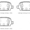 OPEL CORSA- C- 00/03; ARKA FREN BALATASI 1,4cc (DİSK)(95,5X43,9X13,8)(BRAMAX)