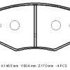 FORD MONDEO- 01/04; ÖN FREN BALATASI 1,8/2,0/2,2/2,5 (DİSK) (148,5X60,4X17) (BRAMAX)