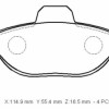 FORD KA- 09/10; ÖN FREN BALATASI 1.2cc (KABLOSUZ)(DİSK) (114.9x55.4x16.5) (BRAMAX)